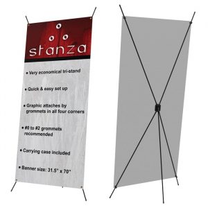 STANZA ECONOMICAL TRI-STAND BANNER STAND